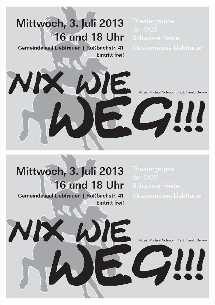 Du betrachtest gerade Musical “Nix wie weg” am 03.07. um 16.00 Uhr und 18.00 Uhr